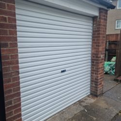 White garage door installed by our team